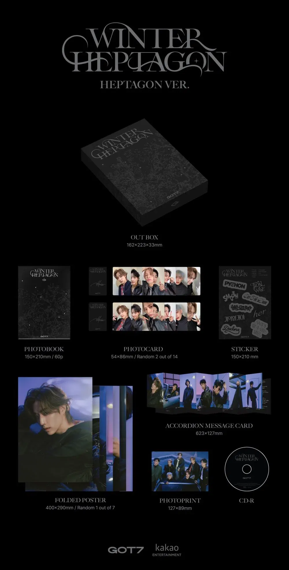 GOT7 - WINTER HEPTAGON / MINI ALBUM (GOT7 (갓세븐))