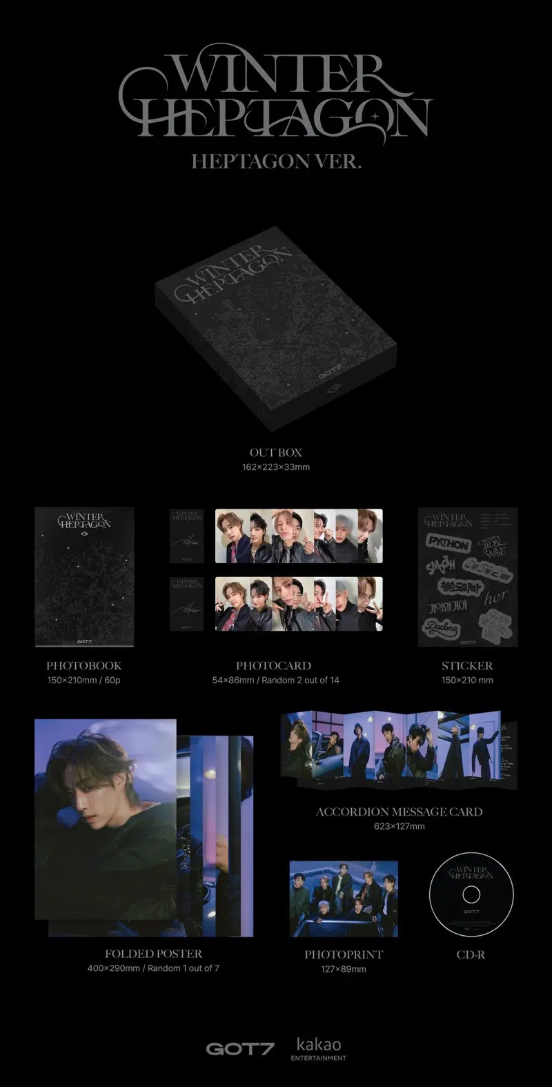 GOT7 - WINTER HEPTAGON / MINI ALBUM image 3