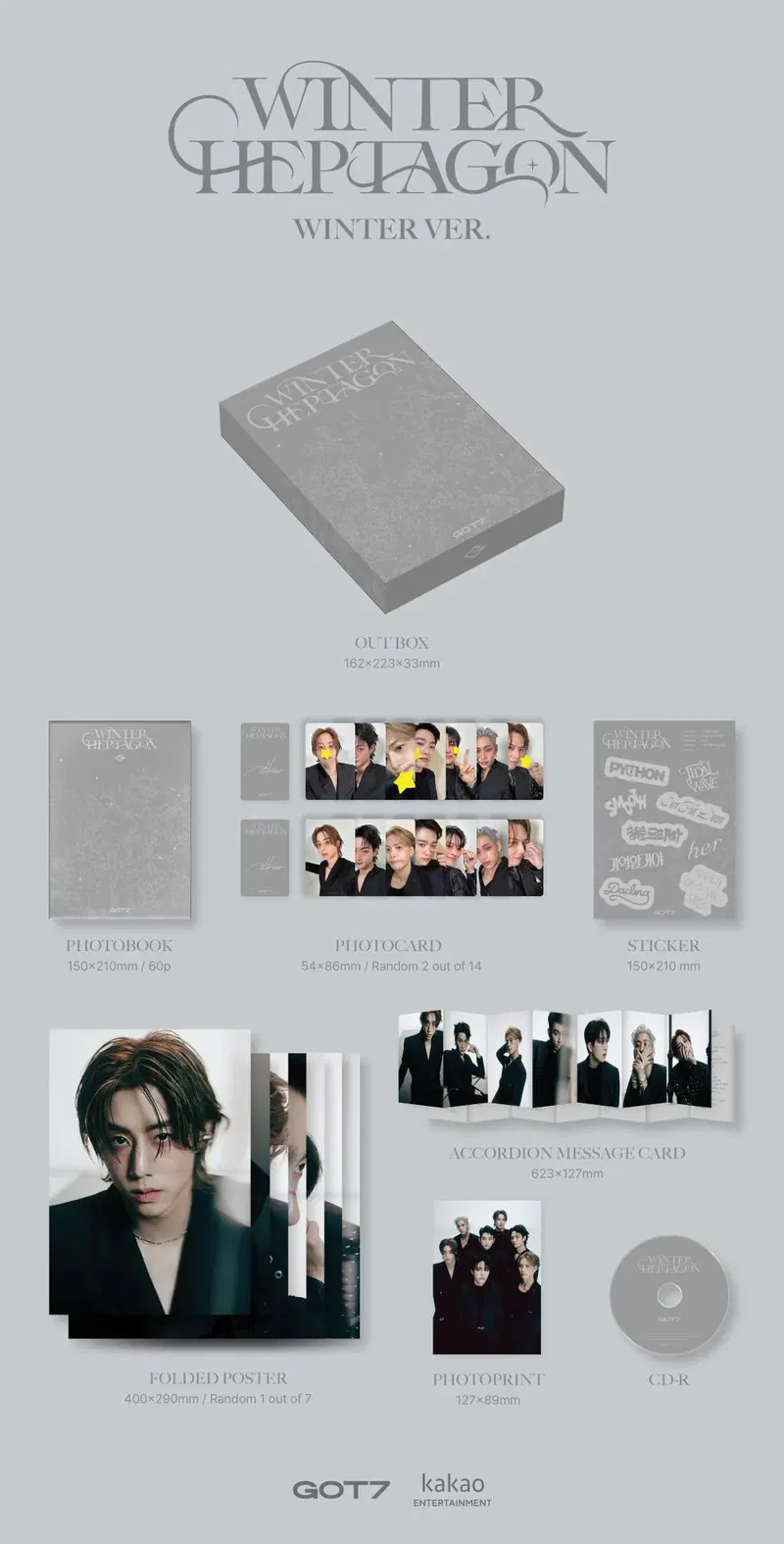 GOT7 - WINTER HEPTAGON / MINI ALBUM image 2