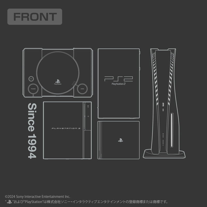 PlayStation - T-shirt For PlayStation (Hardware) (Sumi | Size L) image 4