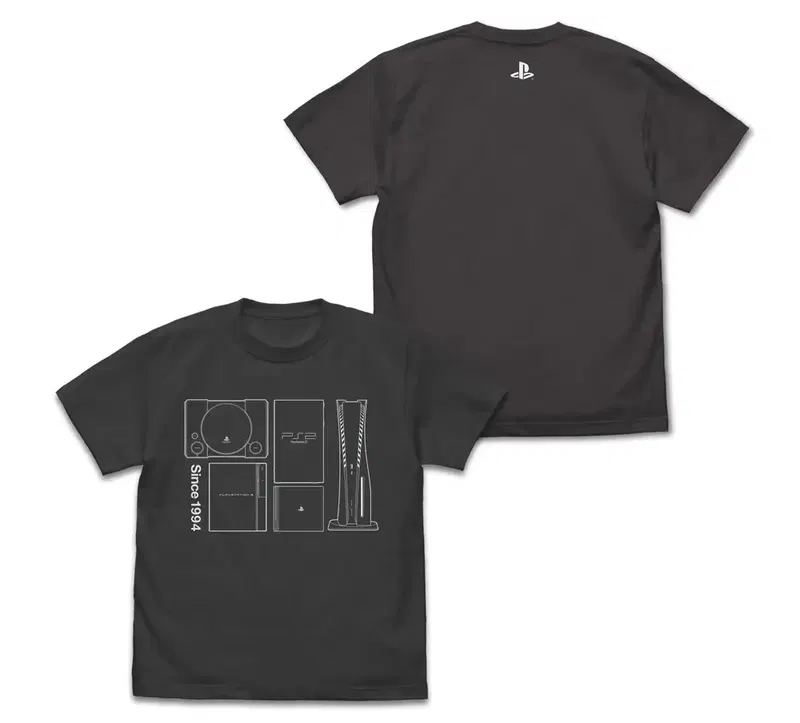 PlayStation - T-shirt For PlayStation (Hardware) (Sumi | Size S) image 1