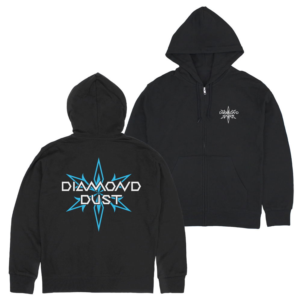 Girls Band Cry - Diamond Dust Zip Hoodie (Black | Size XL)