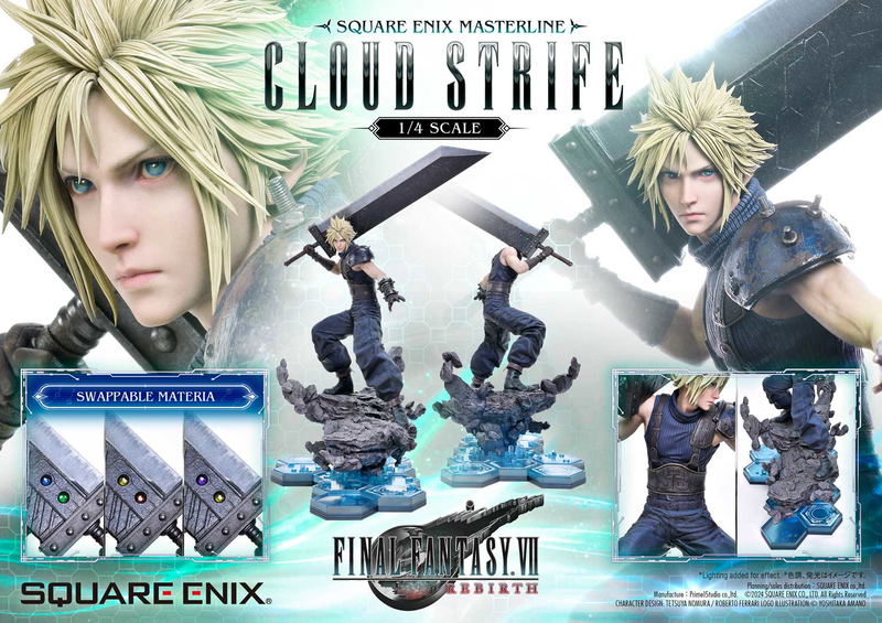 Square Enix Masterline Final Fantasy VII Rebirth 1/4 Scale Pre-Painted Figure: Cloud Strife image 11