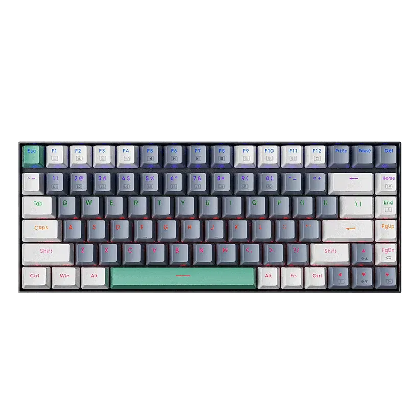 Machenike K500 Mechanical Switch Keyboard 84 Ash Grey (Blue Switch) for ...