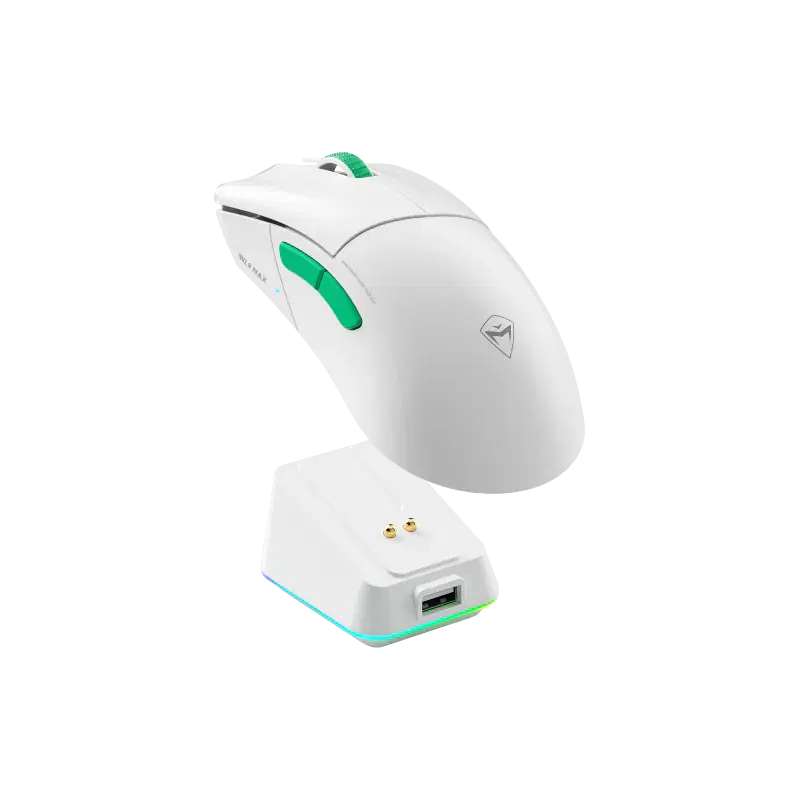 Machenike L8 Max Wireless Gaming Mouse Set - Nearlink (White) for