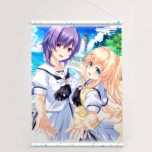 Summer Pockets Reflection Blue B2 Tapesty Tsumugi Wenders & Mizuori Shizuku / Lighthouse image 1