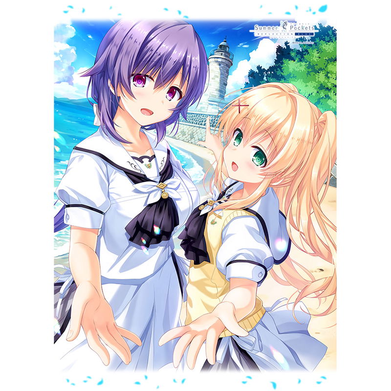 Summer Pockets Reflection Blue B2 Tapesty Tsumugi Wenders & Mizuori Shizuku / Lighthouse image 2