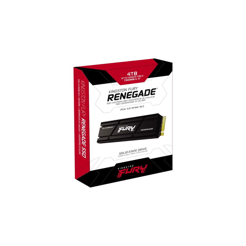 Kingston FURY RENEGADE SSD, M.2 2280, M-Key PCIe 4.0 x4 with Heatsink (4TB) image 3