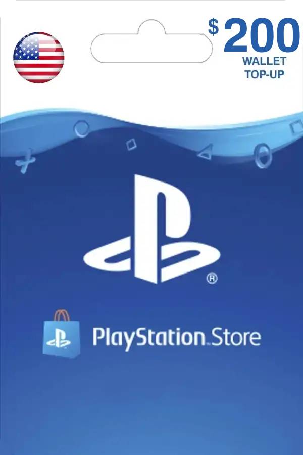 PSN Card 200 USD | Playstation Network US digital for PS4, PSVR, PS4 Pro, PS5, PS5 Pro, PS5
