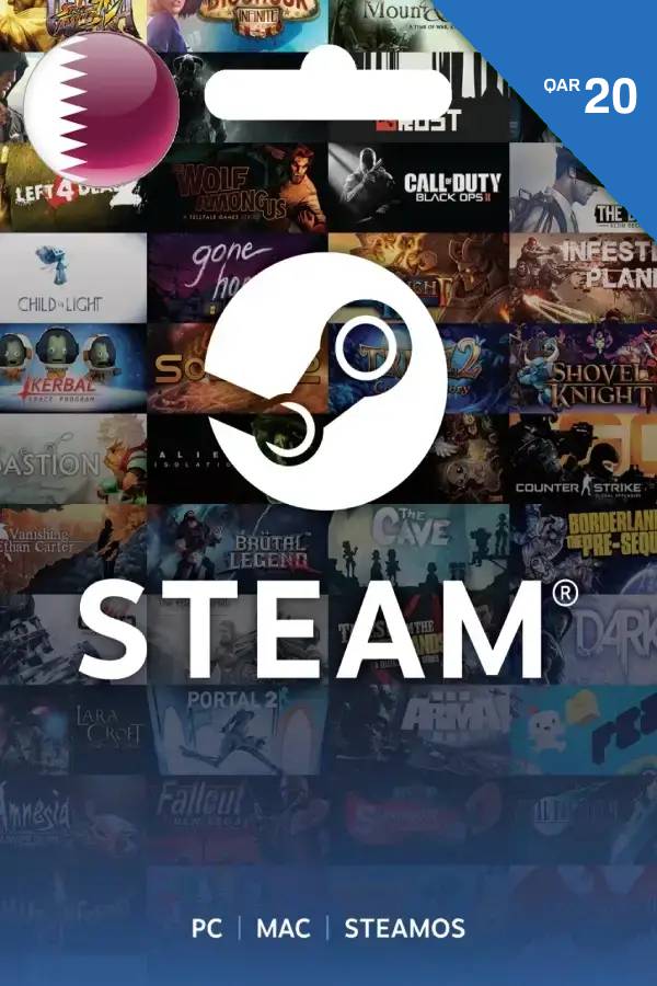 Steam Gift Card (QAR 20 | For Qatar Currency Only) STEAM digital — Import Game Deal