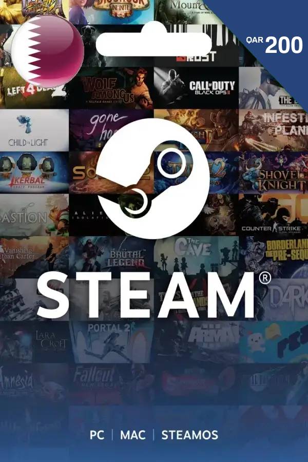 Steam Gift Card (QAR 200 | For Qatar Currency Only) STEAM digital — Import Game Deal