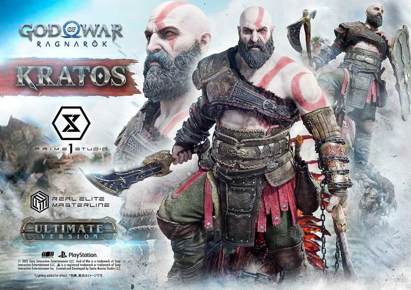 Real Elite Masterline God of War Ragnarok 1/3 Scale Statue: Kratos Ultimate Version image 54