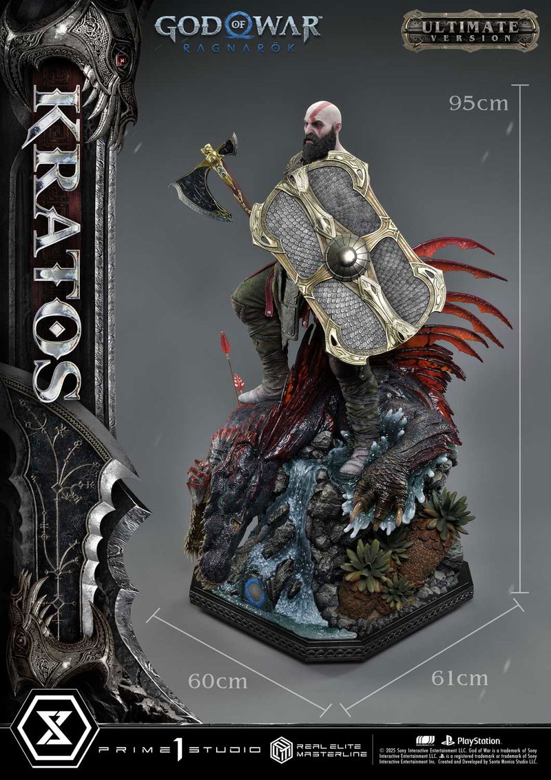 Real Elite Masterline God of War Ragnarok 1/3 Scale Statue: Kratos Ultimate Version image 11