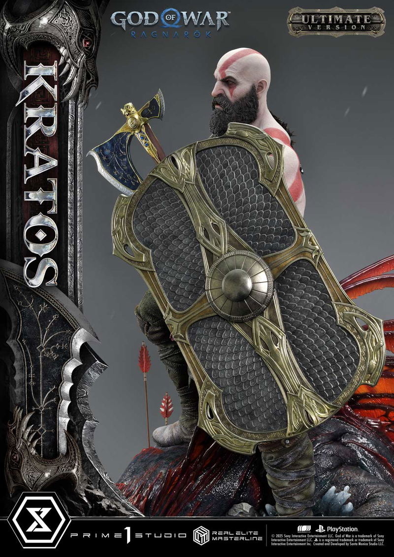 Real Elite Masterline God of War Ragnarok 1/3 Scale Statue: Kratos Ultimate Version image 13