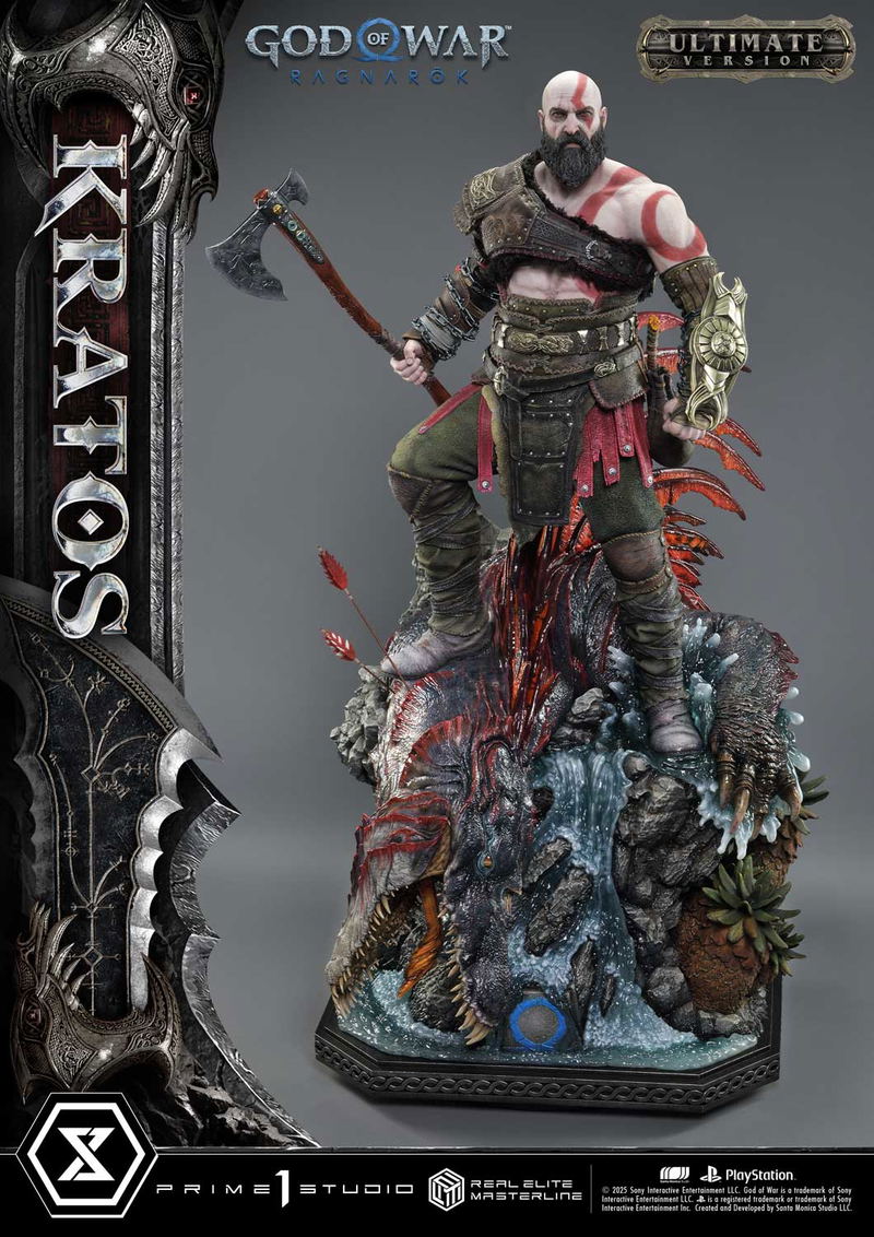 Real Elite Masterline God of War Ragnarok 1/3 Scale Statue: Kratos Ultimate Version image 15