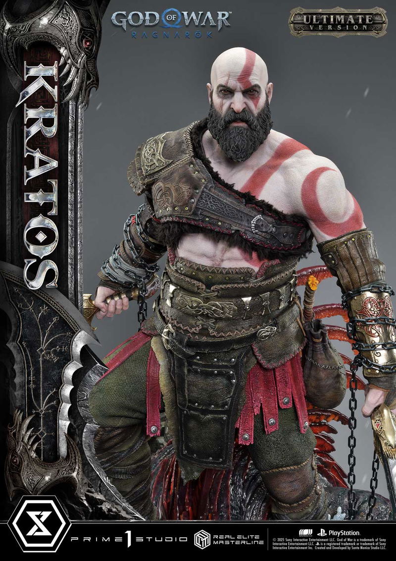 Real Elite Masterline God of War Ragnarok 1/3 Scale Statue: Kratos Ultimate Version image 21