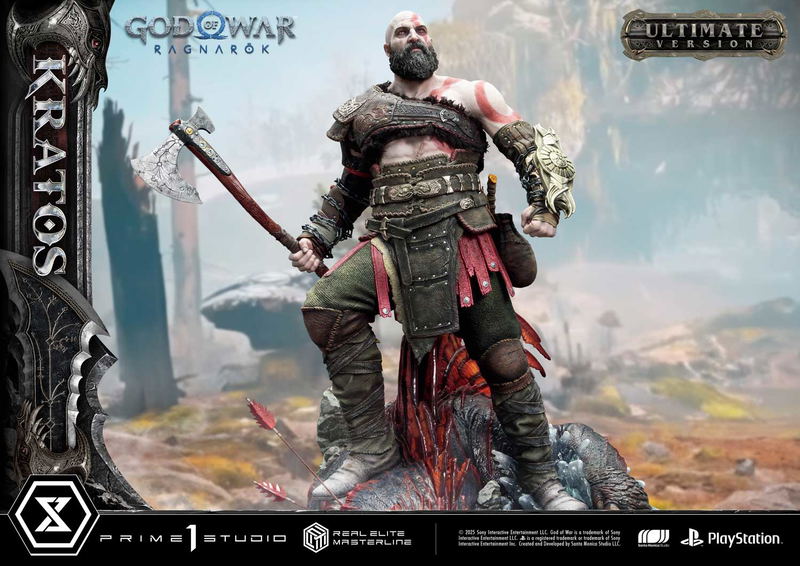 Real Elite Masterline God of War Ragnarok 1/3 Scale Statue: Kratos Ultimate Version image 25