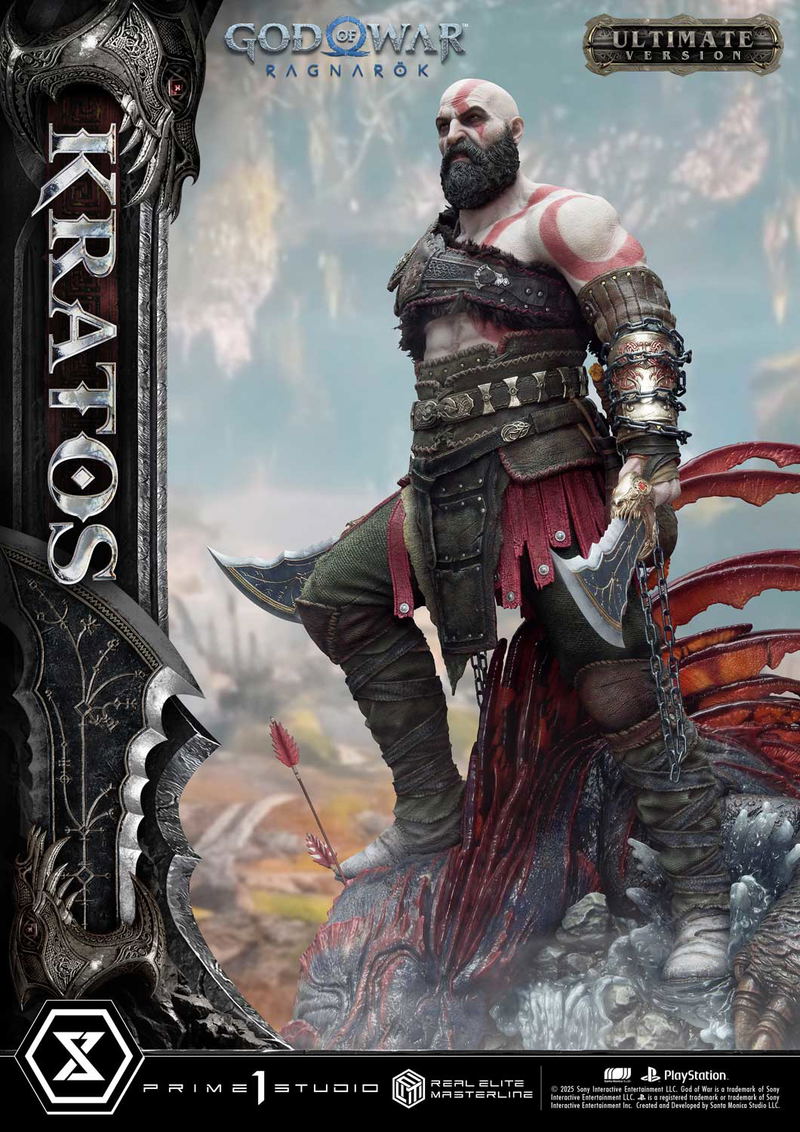 Real Elite Masterline God of War Ragnarok 1/3 Scale Statue: Kratos Ultimate Version image 3