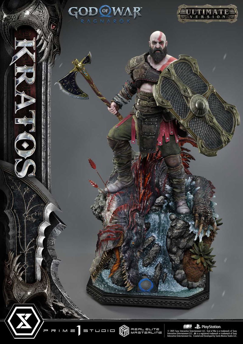 Real Elite Masterline God of War Ragnarok 1/3 Scale Statue: Kratos Ultimate Version image 1