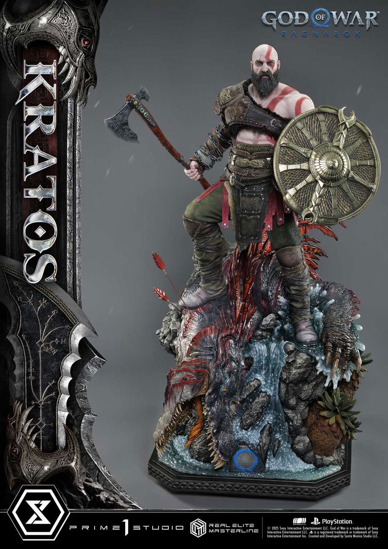 Real Elite Masterline God of War Ragnarok 1/3 Scale Statue: Kratos image 1