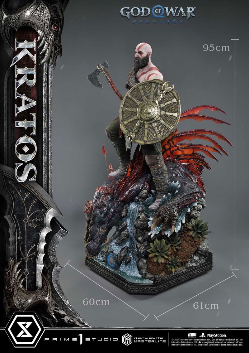 Real Elite Masterline God of War Ragnarok 1/3 Scale Statue: Kratos image 12