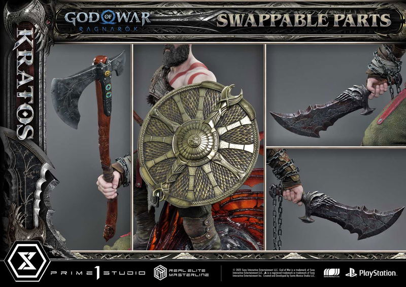 Real Elite Masterline God of War Ragnarok 1/3 Scale Statue: Kratos image 54