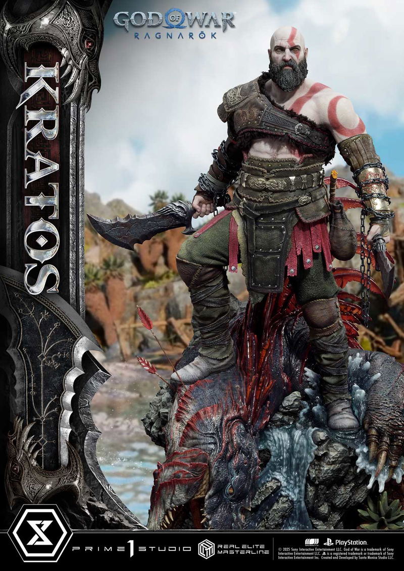 Real Elite Masterline God of War Ragnarok 1/3 Scale Statue: Kratos image 6