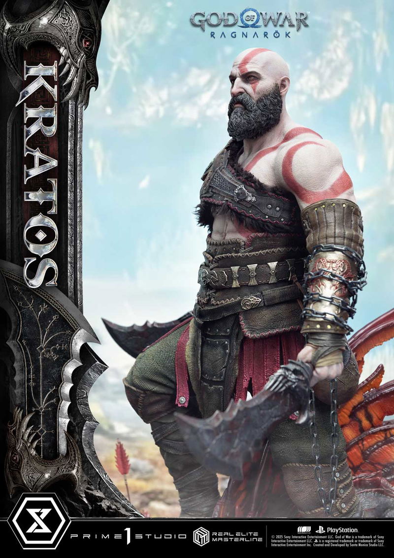 Real Elite Masterline God of War Ragnarok 1/3 Scale Statue: Kratos image 9