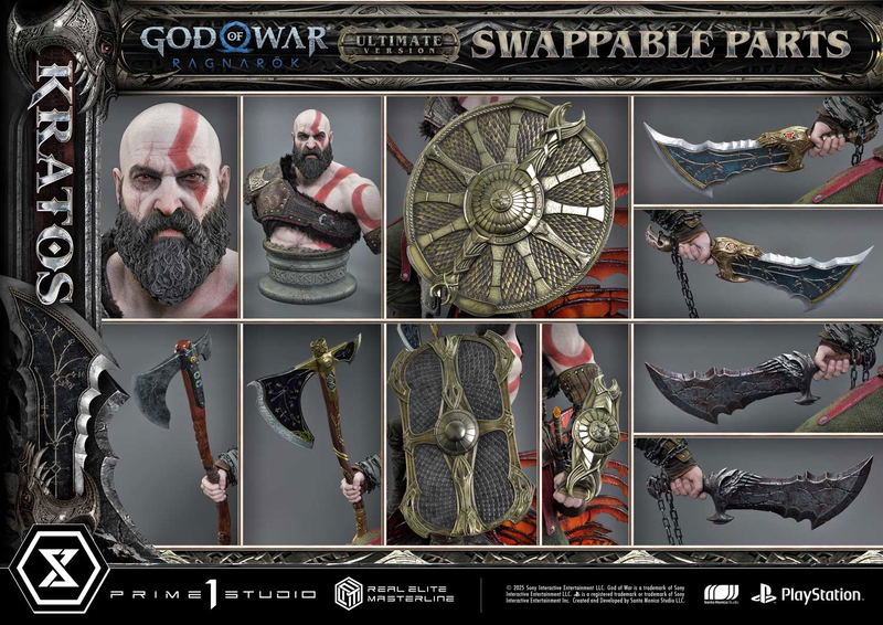 Real Elite Masterline God of War Ragnarok 1/3 Scale Statue: Kratos Ultimate Version image 52