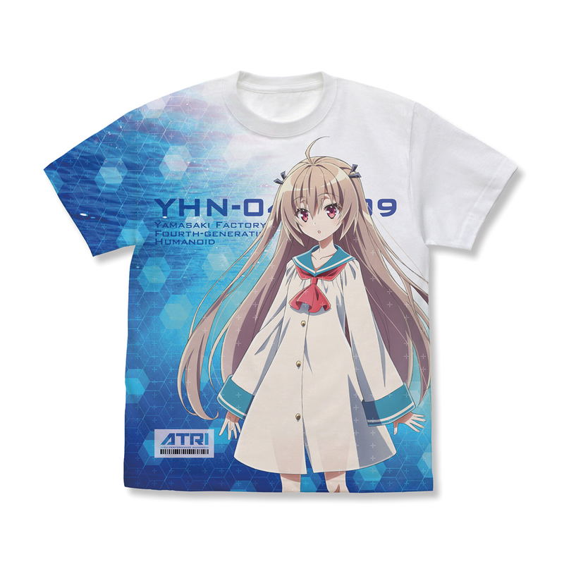Anime Atri -My Dear Moments- Atri Full Graphic T-shirt (White | Size S) image 1
