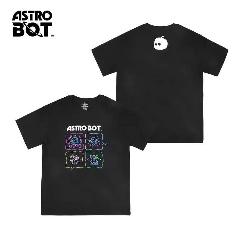 Astro Bot T-shirt (Black | Size S) image 1