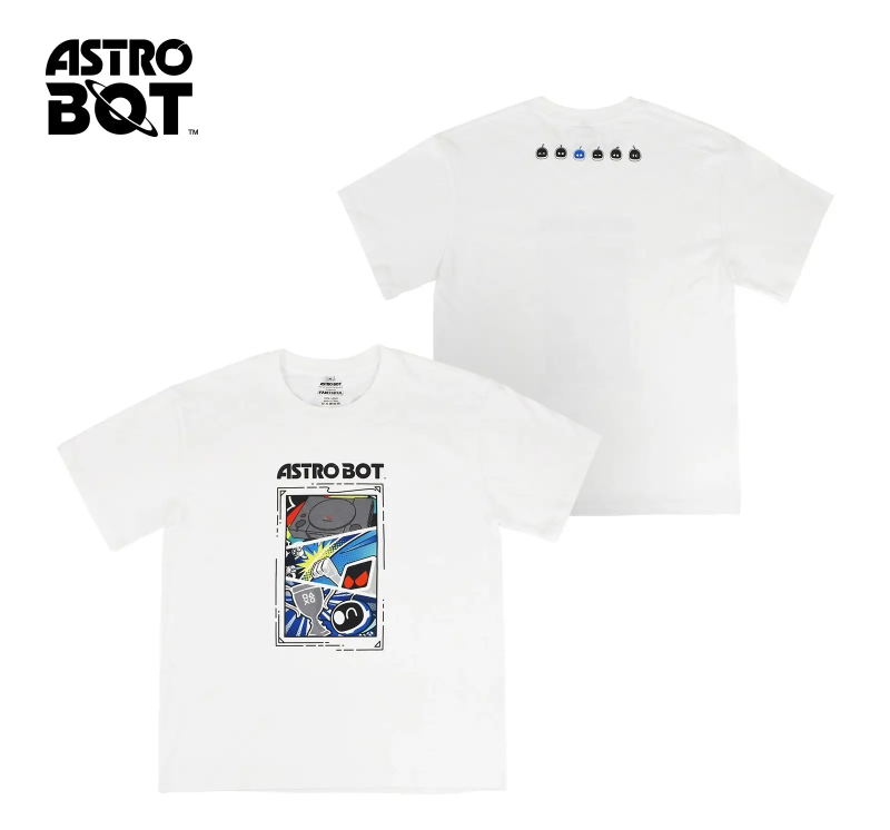 Astro Bot T-shirt (White | Size L) image 1