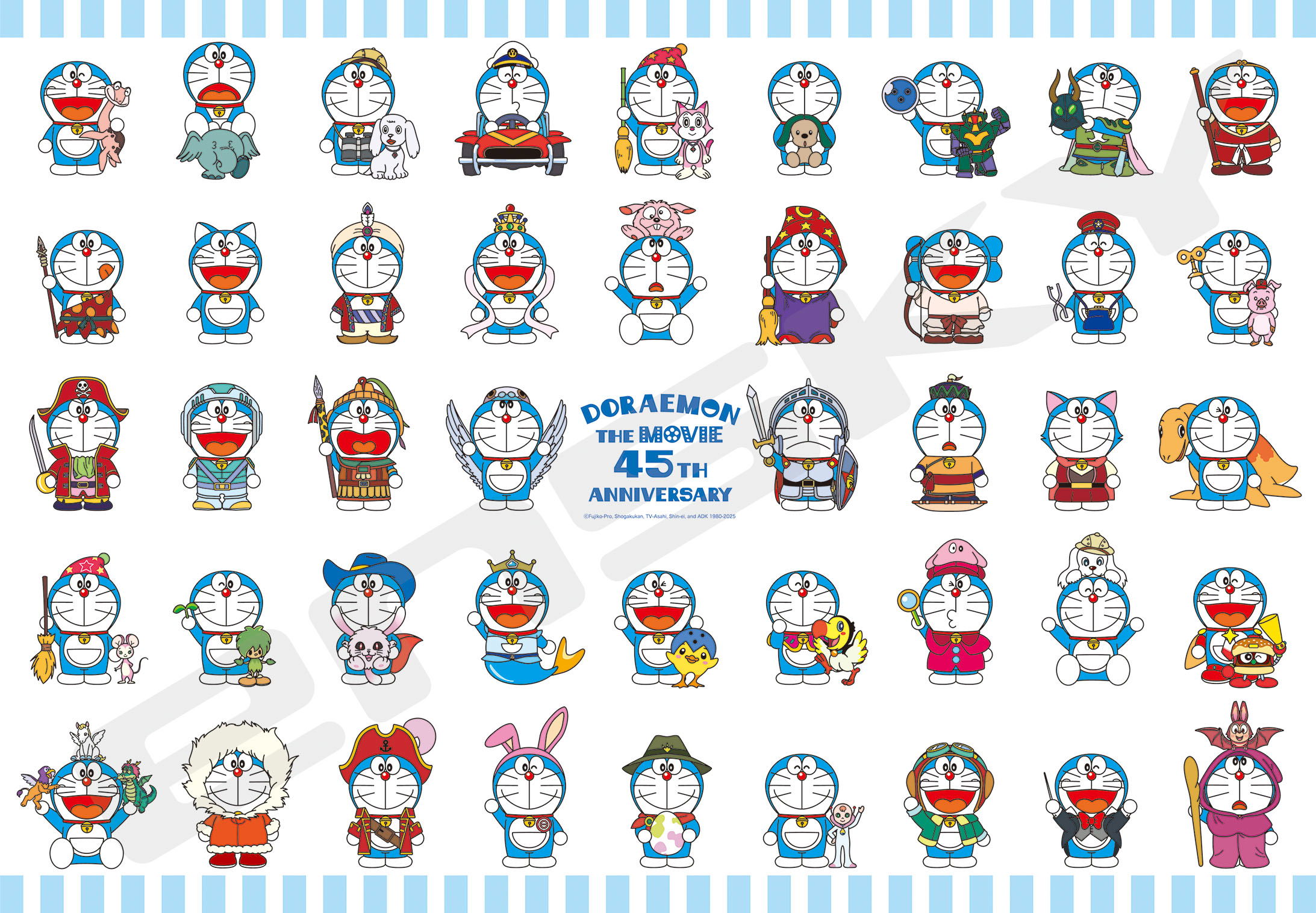 Doraemon The Movie 45th Anniversary Jigsaw Puzzle 1000 Piece 1000T-533 ...