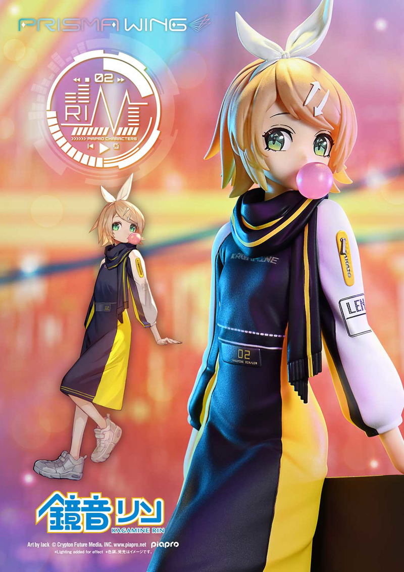 Prisma Wing Piapro Characters 1/7 Scale Pre-Painted Figure: Kagamine Rin Art by lack image 2