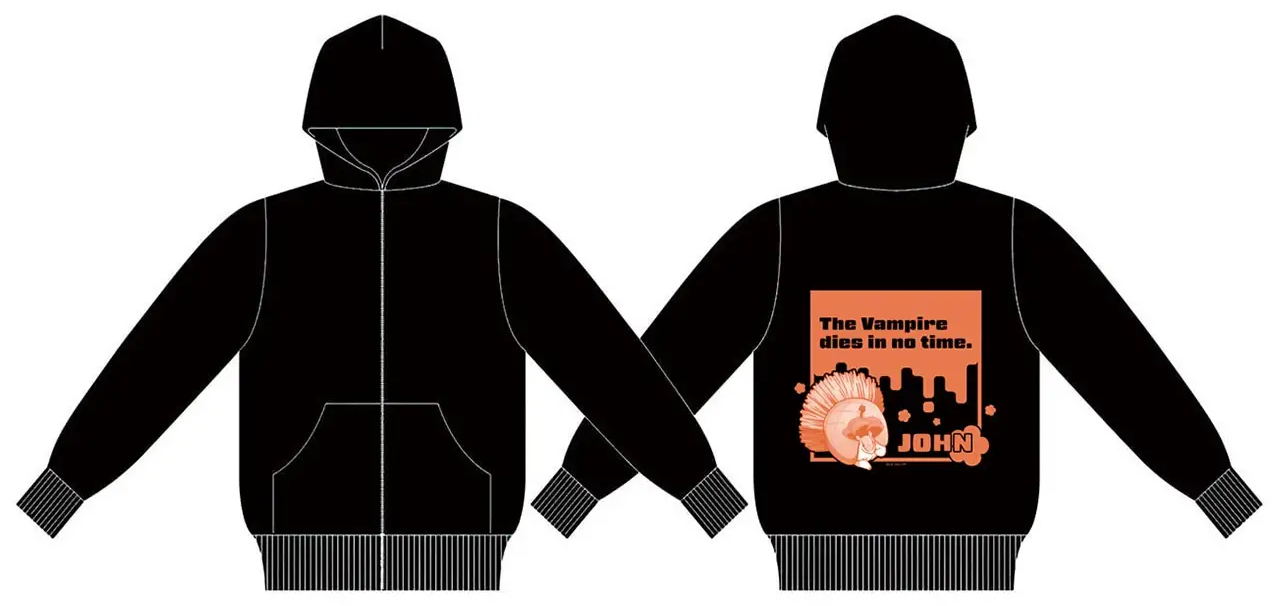 The Vampire Dies In No Time. 2 Original Illustration Hoodie (Size XL)