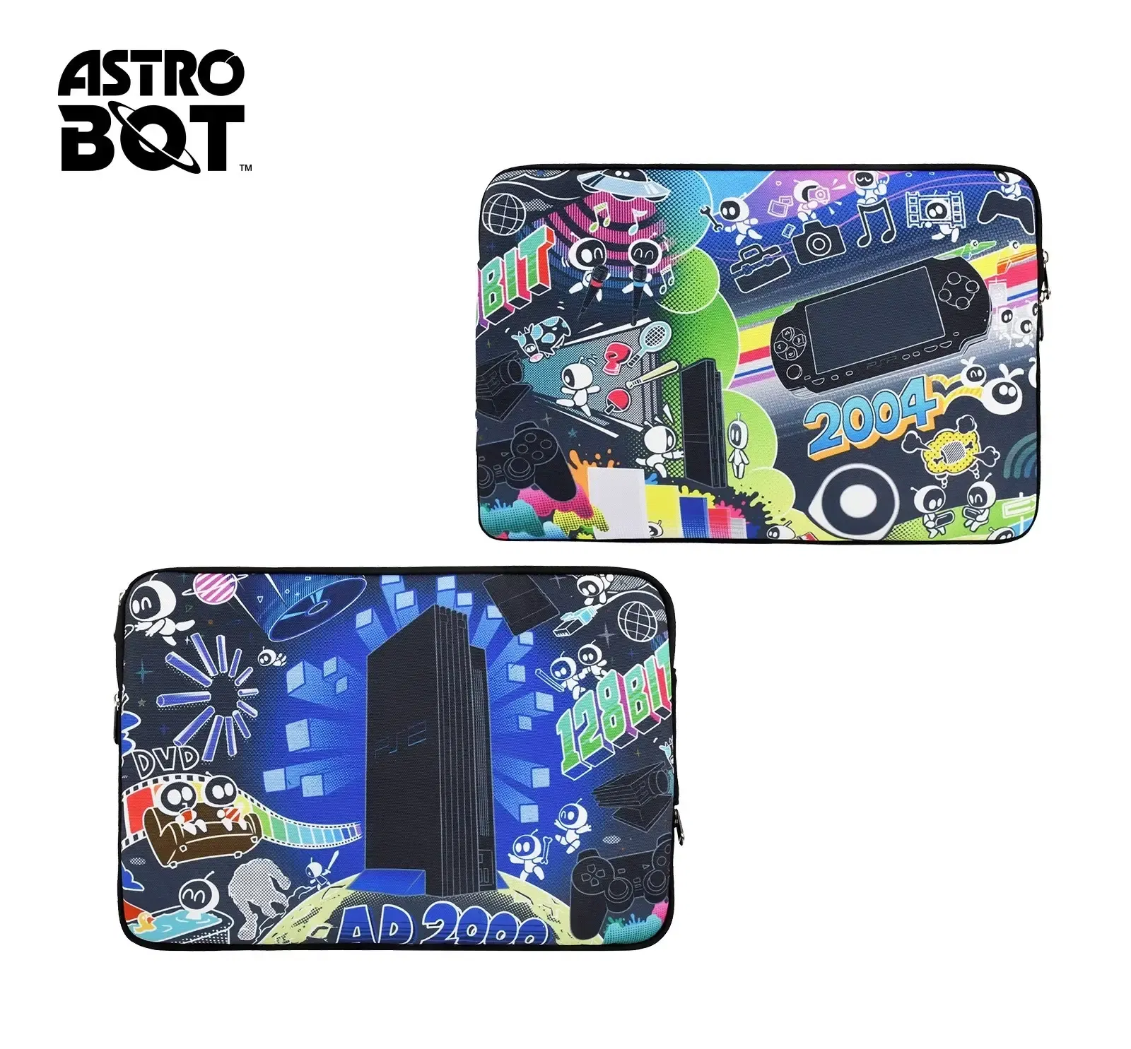 Astro Notebook Astro Bot Laptop Sleeve (PS2 Section Mural)