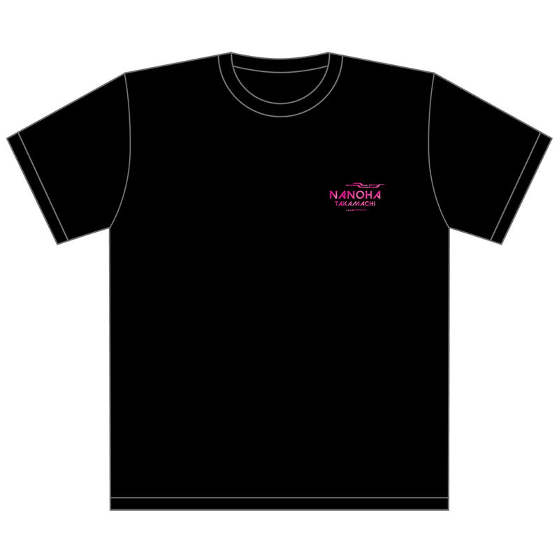 Magical Girl Lyrical Nanoha Series Foil Print T-shirt Takamachi Nanoha (Size XL) image 2