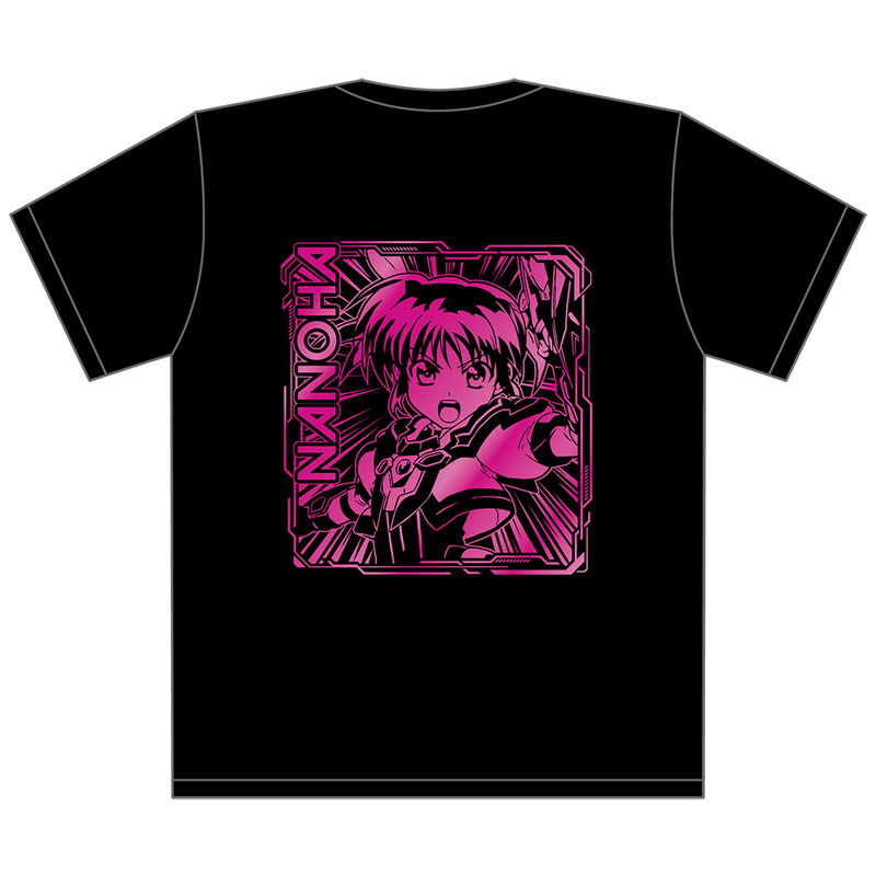 Magical Girl Lyrical Nanoha Series Foil Print T-shirt Takamachi Nanoha (Size XL) image 3