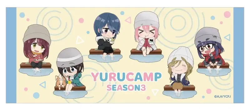 Yurucamp Season 3 Face Towel image 1