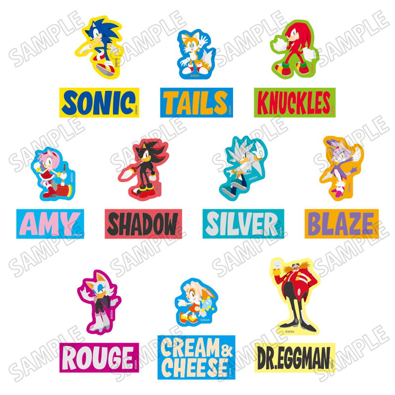 Sonic The Hedgehog Sticker Collection (Set of 10 Packs) image 1