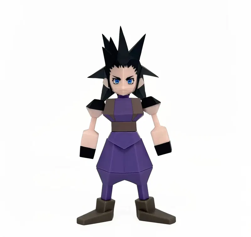Final Fantasy VII Polygon Soft Vinyl Figure Zack Fair image 1