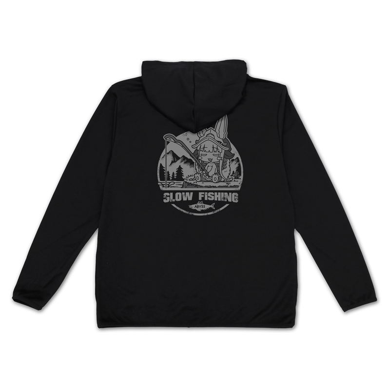 Made In Abyss: The Golden City Of The Scorching Sun - Fishing Nanachi Thin Dry Hoodie (Black | Size L) image 2
