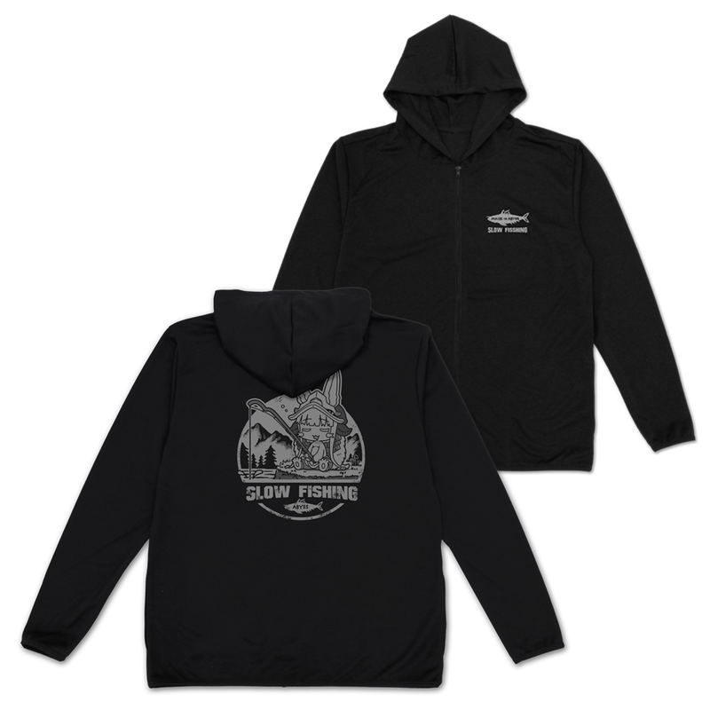 Made In Abyss: The Golden City Of The Scorching Sun - Fishing Nanachi Thin Dry Hoodie (Black | Size XXL) image 1