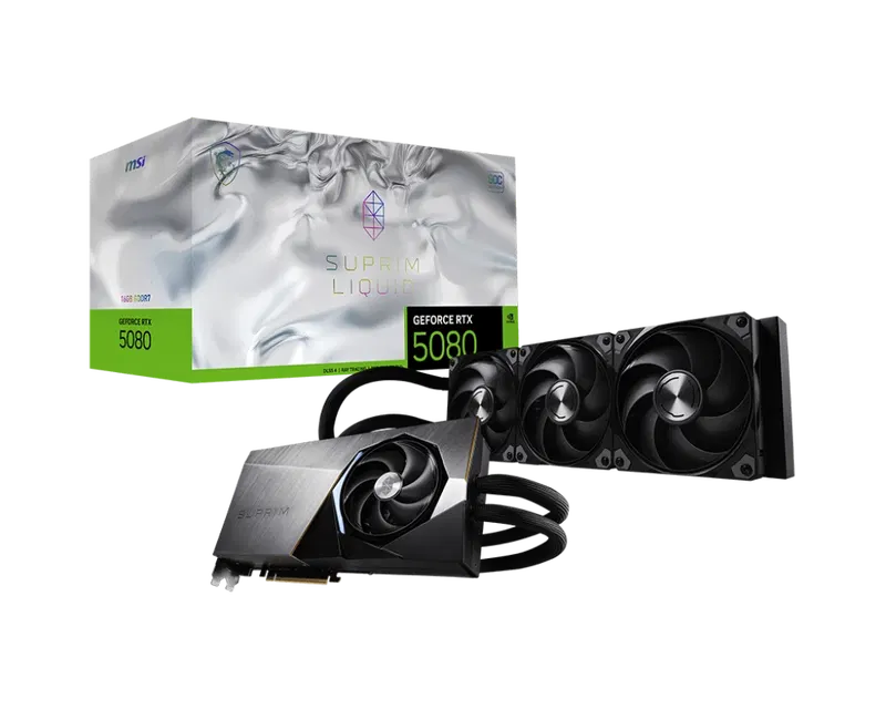 MSI GeForce RTX 5080 16G Suprim Liquid SOC image 6