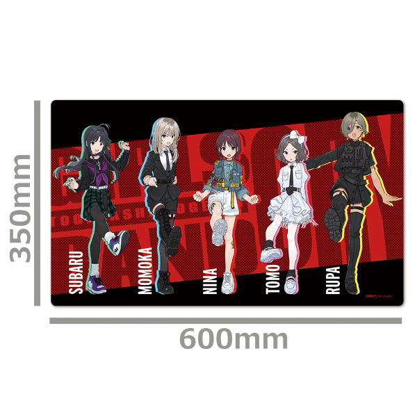 Girls Band Cry character rubber mat Togenashi Togeari - Fumo Collection