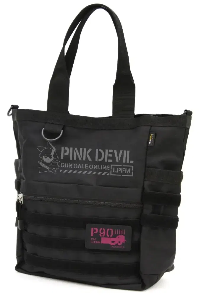 Sword Art Online Alternative: Gun Gale Online II - Pink Devil Functional Tote Bag (Black) image 1