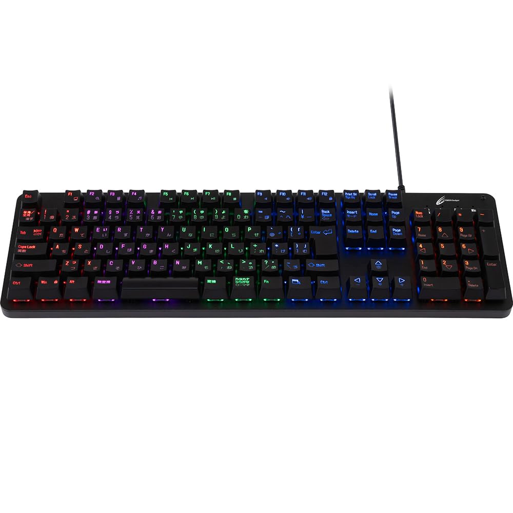 CYBER Gaming Keyboard Mechanical Type for PS5/Switch (Black) 対応