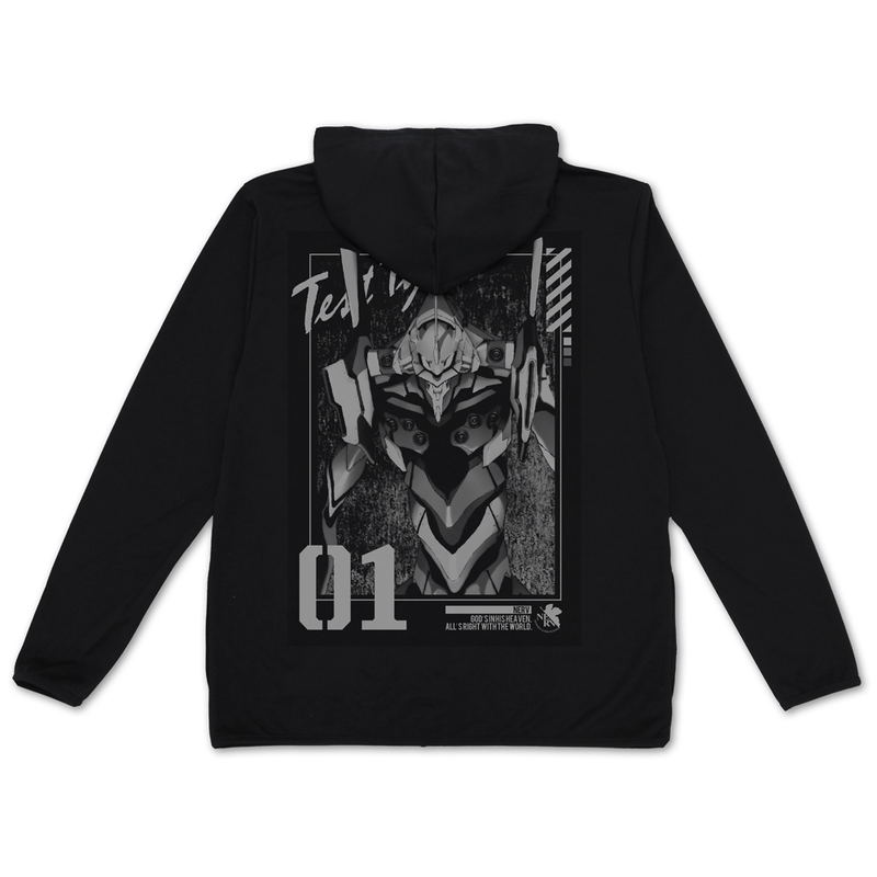 Evangelion - Eva Unit 01 Thin Dry Hoodie (Black | Size L) image 2