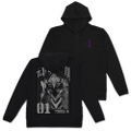 Evangelion - Eva Unit 01 Thin Dry Hoodie (Black | Size XL) thumbnail 1