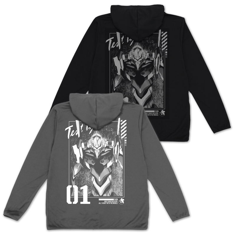 Evangelion - Eva Unit 01 Thin Dry Hoodie (Gray | Size L) image 5
